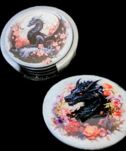 Gothic Dragon Coaster Set