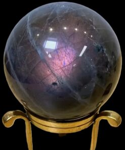 Natural Rainbow Purple Labradorite Sphere